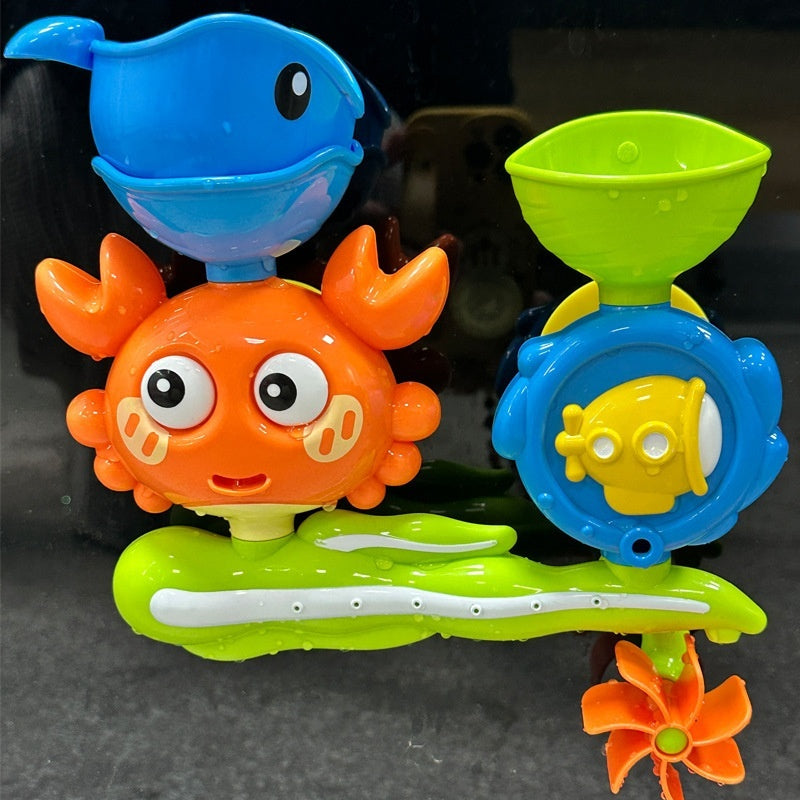 Shower Bathroom Crab Water Truck Rotary Table Baby Children Water Toys