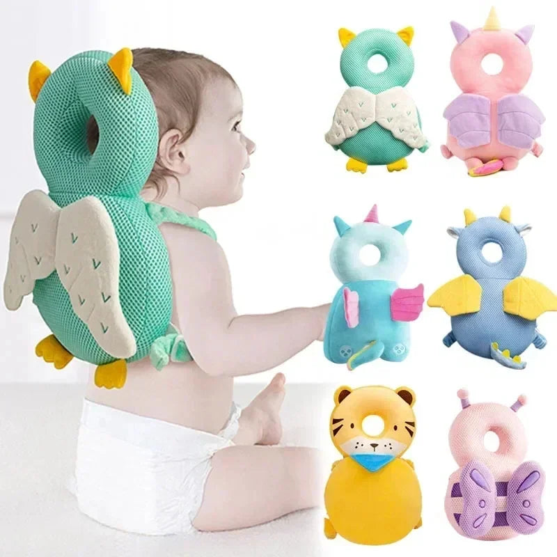 1-3T Toddler Baby Head Safety Cushion Soft Back Protector Angel Bee Cartoon Pillow Protective Headgear