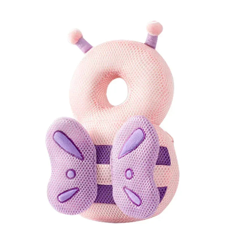 1-3T Toddler Baby Head Safety Cushion Soft Back Protector Angel Bee Cartoon Pillow Protective Headgear