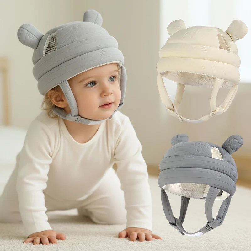 Baby First Steps Safety Helmet – Soft 360° Head Protection Cushion for Crawling & Walking Babies