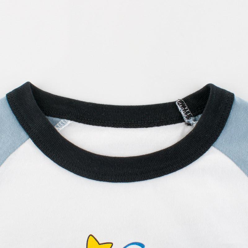 Children's Round Neck Cotton Short Sleeves