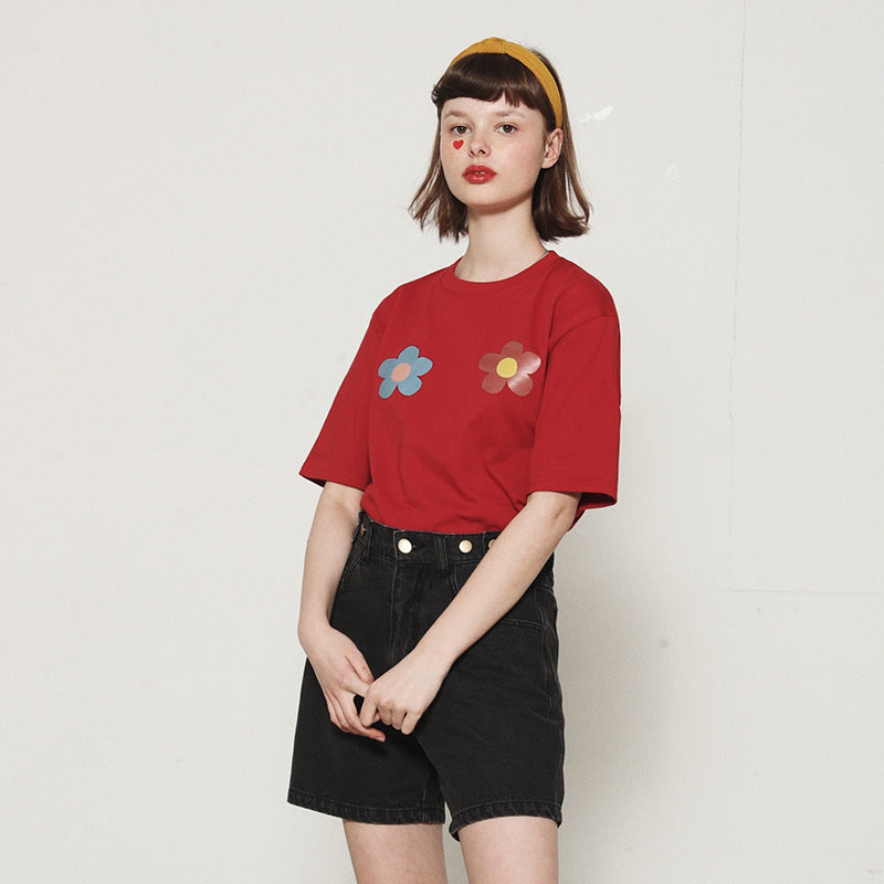 Two little flowers vintage girl T-shirt