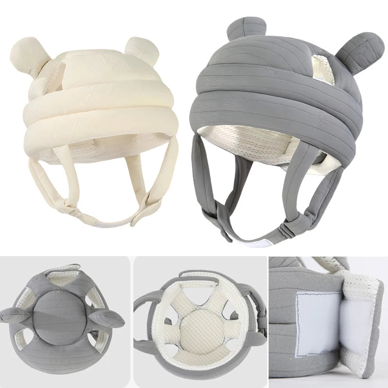 Baby First Steps Safety Helmet – Soft 360° Head Protection Cushion for Crawling & Walking Babies