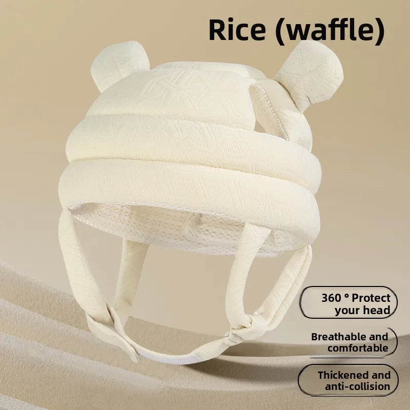 Baby First Steps Safety Helmet – Soft 360° Head Protection Cushion for Crawling & Walking Babies