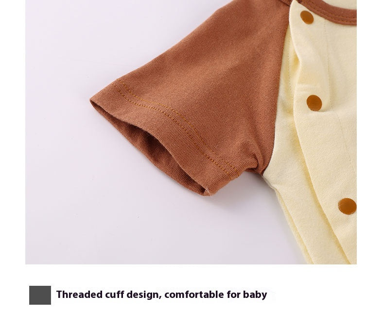 Baby Short Sleeve Rompers Cotton Thin Romper