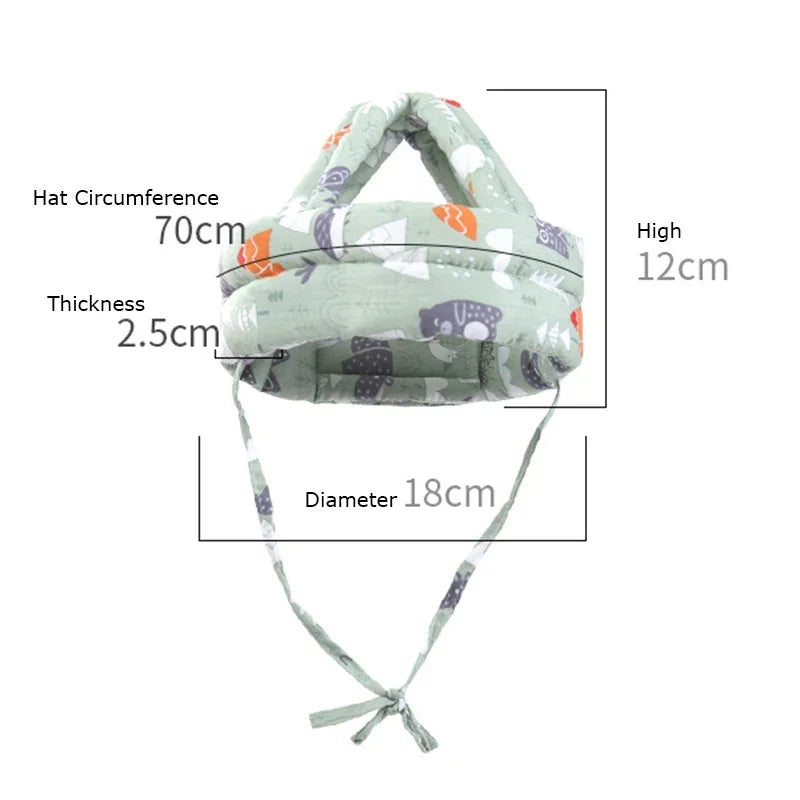 Soft Anti-Collision Protective Baby Safety Helmet – Comfortable Head Protection Adjustable Cap for Babies & Toddlers