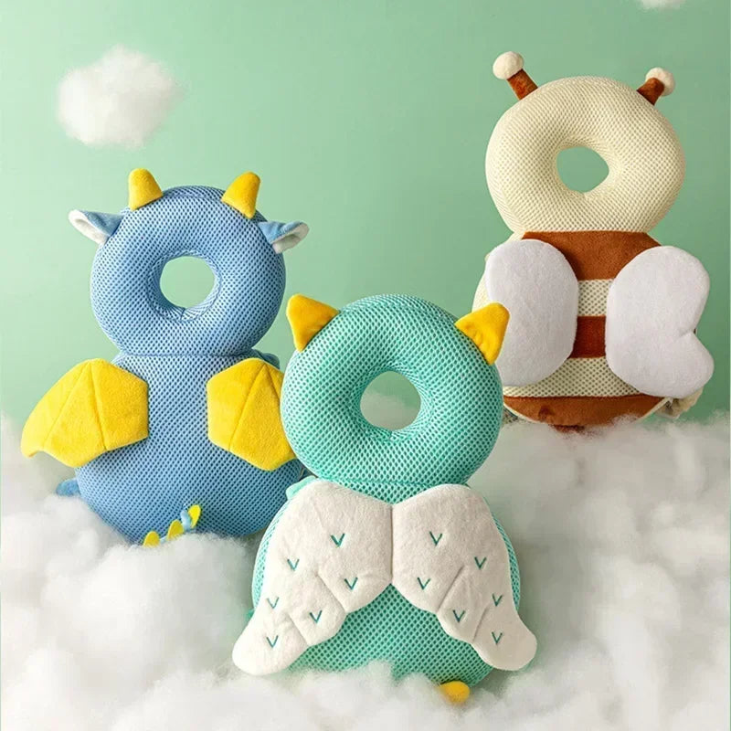 1-3T Toddler Baby Head Safety Cushion Soft Back Protector Angel Bee Cartoon Pillow Protective Headgear