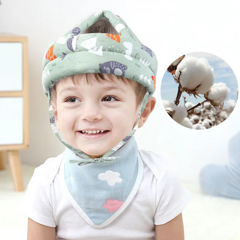 Soft Anti-Collision Protective Baby Safety Helmet – Comfortable Head Protection Adjustable Cap for Babies & Toddlers