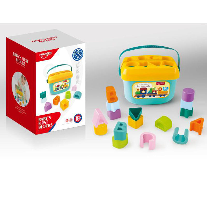 Baby Early Education Six-sided Box Building Blocks Shape Matching Toys