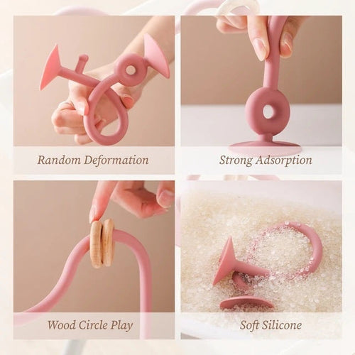 0-3 Years Old Baby Early Education Children Education Montessori Silicone Desktop Toys