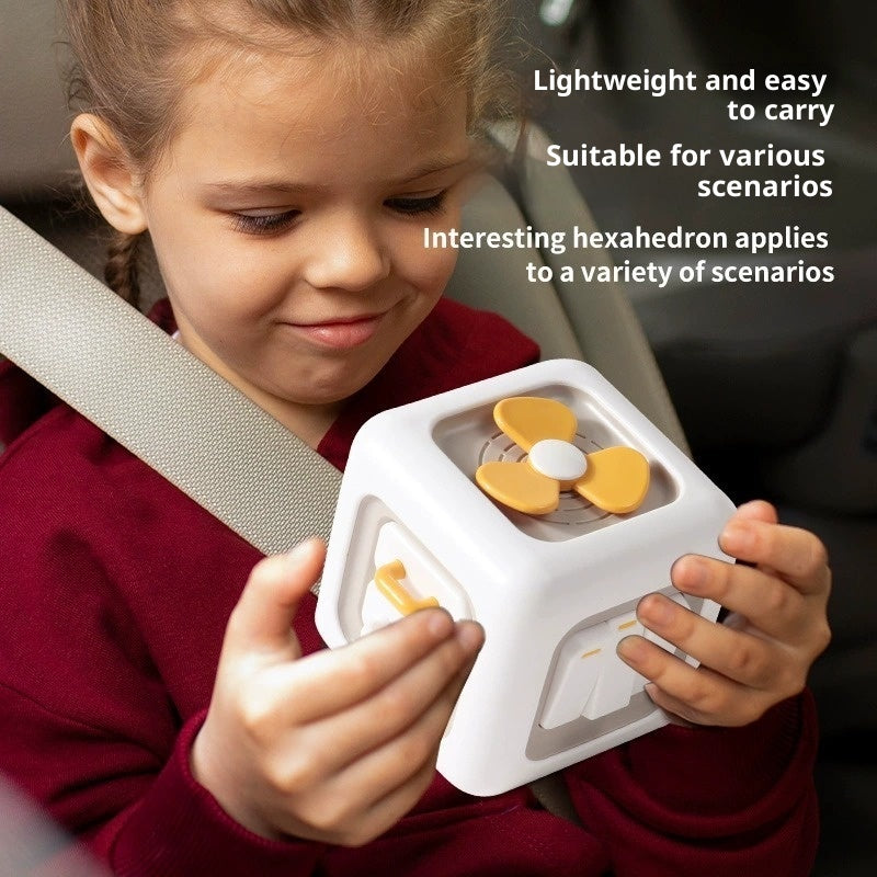 Children's Hexahedral Cube 3d Three-dimensional Busy Ball Turn Enlightenment Baby 1-3 Early Childhood Educational Toys Cross-border